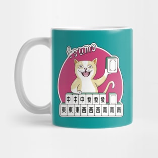 Mahjong winner cat got tsumo /Fu Mug